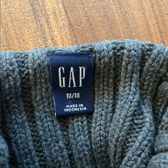 Gap Gray Ribbed Sweater M - Picture 3 of 3